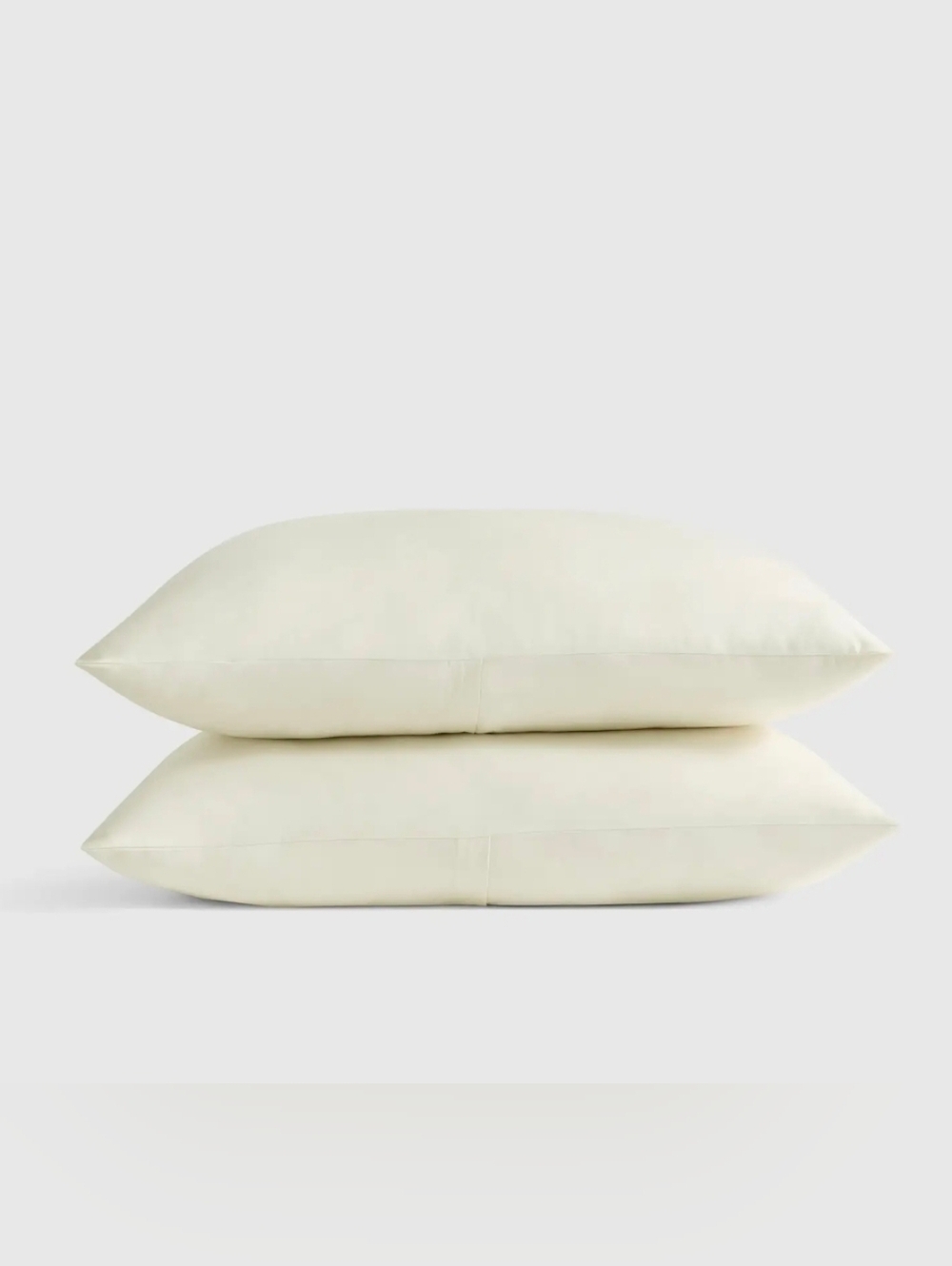 Quince Classic 100% Organic Percale Cotton Standard Sham Set In Ivory, New!